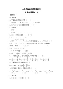 【含详细解析】小升初数学知识专项训练一   数与代数-3.数的运算（1）