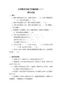 小升初小学数学总复习专题训练-百分数应用题-通用版