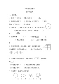 苏教版小学六年级数学下册毕业分类复习-图形与变换（无答案）