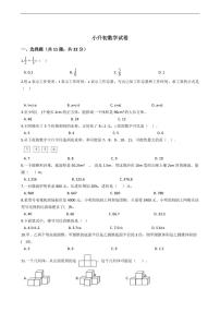 广西南宁市小升初数学试卷附答案