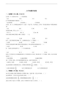 贵州省小升初数学试卷五套附答案