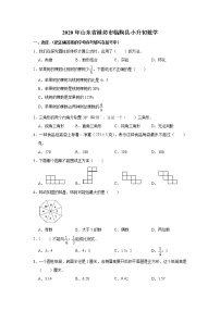 2020年山东省潍坊市临朐县小升初数学