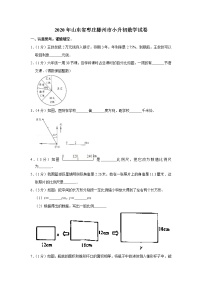 2020年山东省枣庄滕州市小升初数学试卷 青岛版(含答案）