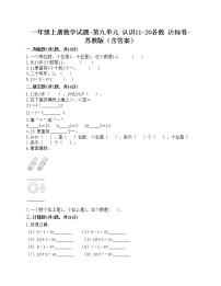 小学数学苏教版一年级上册第九单元 《认识11-20各数》优秀随堂练习题