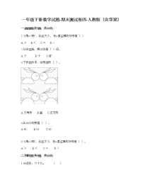 一年级下册数学试题-期末测试卷四-人教版（含答案）