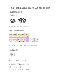 一年级上册数学试题-期末测试卷九-人教版（含答案）