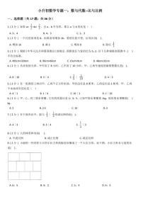 小升初数学专题1：数与代数