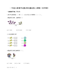 一年级上册数学试题-期末测试卷-人教版（含答案）