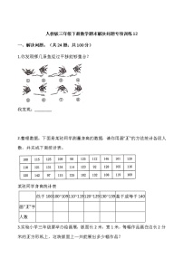 人教版三年级下册数学期末解决问题专项训练12（含答案）