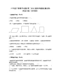 小学数学苏教版六年级下册二 圆柱和圆锥练习