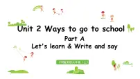 人教版 (PEP)六年级上册Unit 2 Ways to go to school Part A课文配套课件ppt