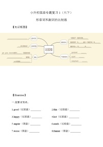 六年级下册专题复习1形容词和副词的比较级