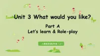 小学英语人教版 (PEP)五年级上册Unit 3 What would you like? Part A课文配套ppt课件