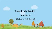 冀教版 (三年级起点)五年级上册unit 1 My familyLesson 6 Maddy's Famliy课文ppt课件