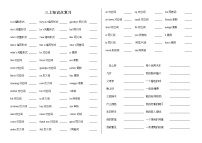 译林版三年级上册英语知识点复习学案