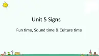 新版-牛津译林版六年级上册Unit 5 Signs教案配套课件ppt