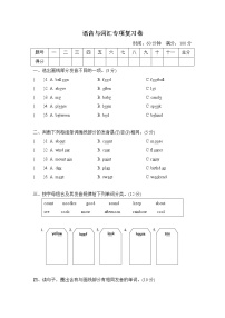 【精品】五年级上册英语期末专项复习之语音与词汇专项复习卷（含答案）