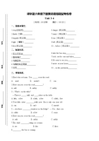 小学英语新版-牛津译林版六年级下册Unit 5 A party课时作业