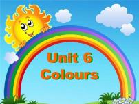 小学新版-牛津译林版Unit 6 Colours背景图ppt课件