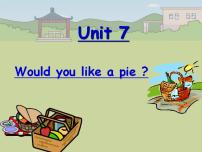 新版-牛津译林版三年级上册Unit 7 Would you like a pie?说课ppt课件