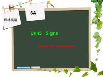 小学英语Unit 5 Signs教案配套课件ppt