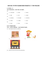 2020-2021学年四川省成都市简阳市简城学区六下期中英语试卷