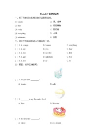 小学英语外研版 (一年级起点)二年级上册Module 3模块综合与测试课堂检测