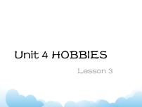 人教版 (新起点)Unit 4 HobbiesLesson 3试讲课ppt课件