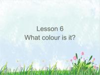 接力版三年级下册Lesson 6 What colour is it?课堂教学课件ppt