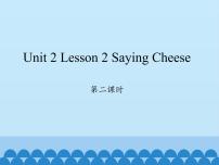 小学英语川教版四年级下册Lesson 2 Saying cheese背景图课件ppt