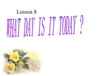 科普版五年级下册Lesson 8 What day is it today?课文内容ppt课件