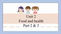 小学英语外研剑桥版六年级下册Unit 2 Food and health背景图ppt课件