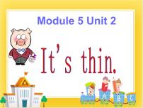 小学英语外研版 (一年级起点)一年级下册Unit 2 It’s thin.多媒体教学ppt课件