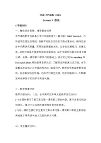 重庆大学版六年级下册Lesson 3公开课教学设计