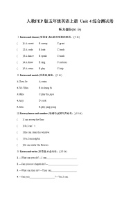 2021学年Unit 4 What can you do?综合与测试教案设计