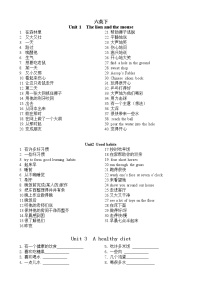 译林版英语六年级下册Unit1-4词组句型默写练习题