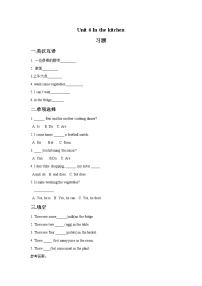 小学英语新版-牛津译林版五年级下册Unit 6 In the kitchen优秀课时训练