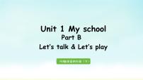 人教版 (PEP)四年级下册Unit 1 My school Part B课文内容课件ppt