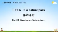 英语人教版 (PEP)Unit 6 In a nature park Part B教学ppt课件