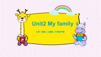 英语三年级下册Unit 2 My family Part B评优课习题ppt课件