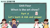 小学英语人教版 (PEP)五年级下册Unit 4 When is Easter? Part A优秀ppt课件