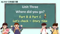 小学英语Unit 3 Where did you go? Part B教课ppt课件