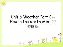 英语四年级下册Unit 6 Weather Part B教学ppt课件