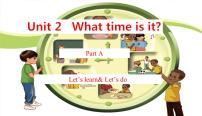 小学人教版 (PEP)Unit 2 What time is it? Part A图文ppt课件