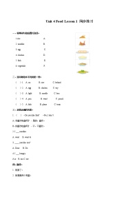英语Lesson 1课堂检测