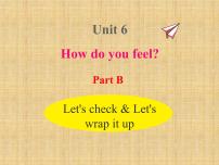 小学英语人教版 (PEP)六年级上册Unit 6 How do you feel? Part A课文内容课件ppt