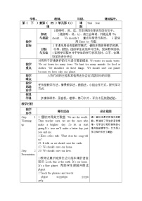 人教精通版六年级下册Task 1-Task 2教案