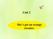外研版 (三年级起点)三年级下册Unit 2  She’s got an orange sweater.多媒体教学ppt课件
