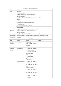 2020-2021学年unit 3 Seasons教案