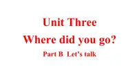 人教版 (PEP)六年级下册Unit 3 Where did you go? Part B背景图课件ppt